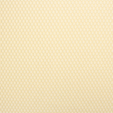 Vanilla Yellow Hexagon Jacquard Microfibre
