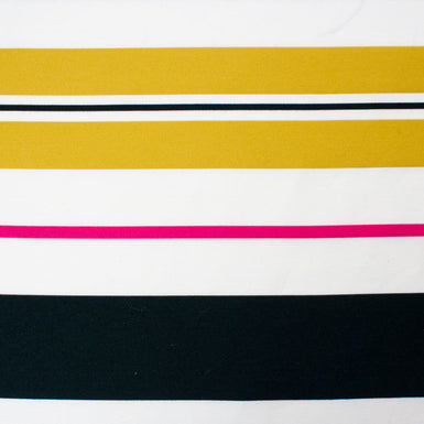 Multi Striped Silk & Polyester Blend