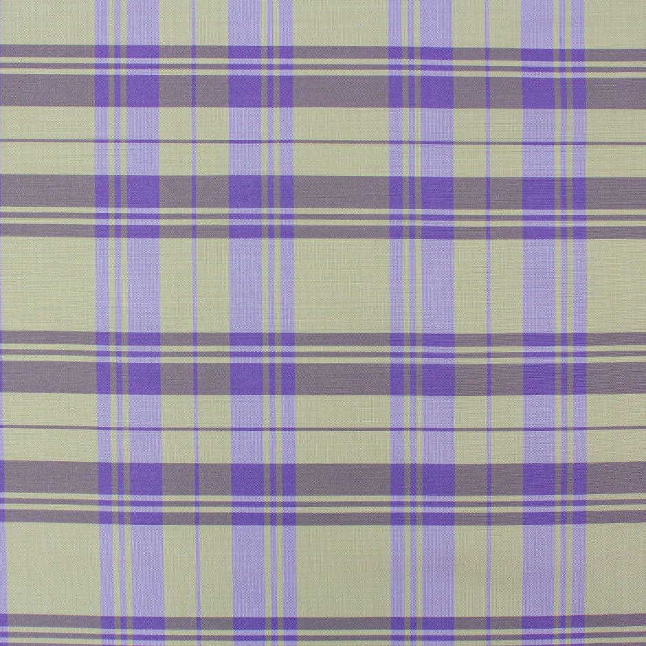 Purple & Olive Green Tartan Checkered Silk Taffeta (A 1.85m Piece)