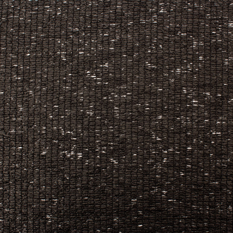 Black Woven Poly & Wool Blend