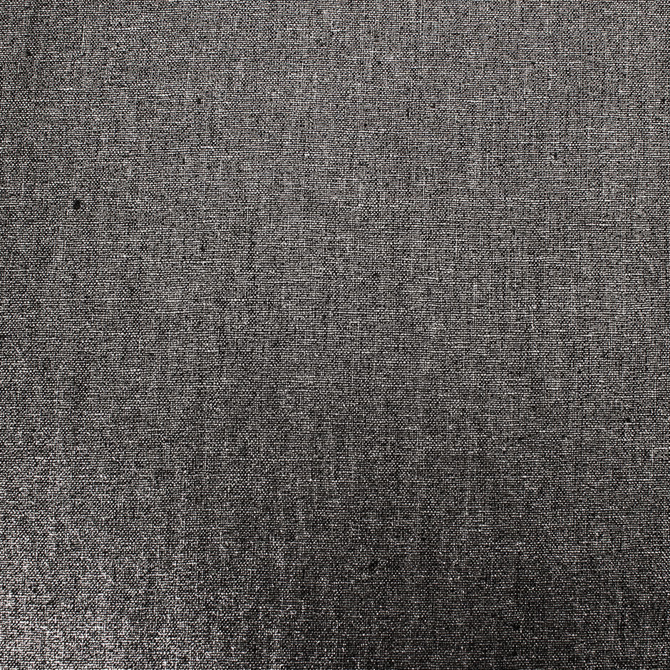 Silver Grey Linen & Cotton Lamé