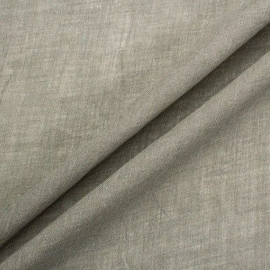 Mid Grey Pure Linen Shirting