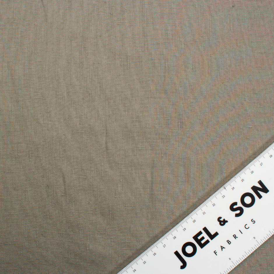Taupe/Grey Plain Lighter Weight Linen