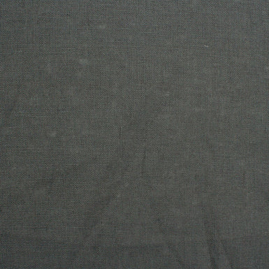 Dark Grey Plain Italian Pure Linen