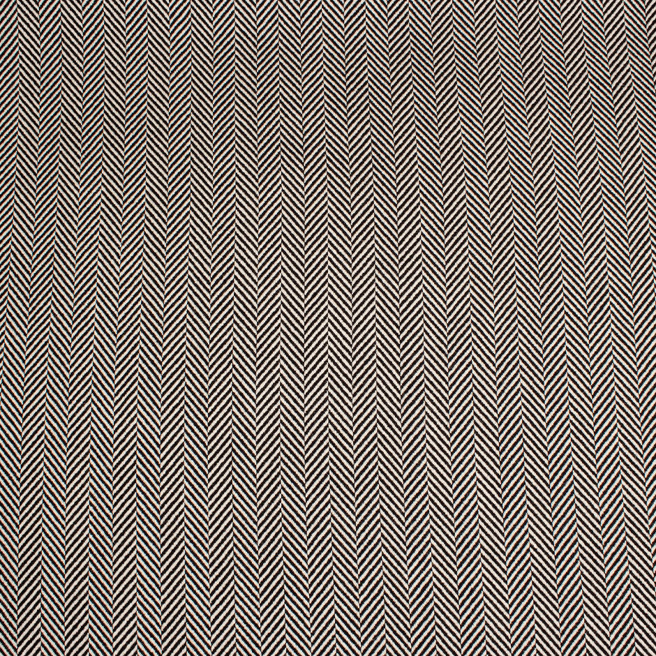 Monochrome Silver Laminated Double Sided Herringbone Wool