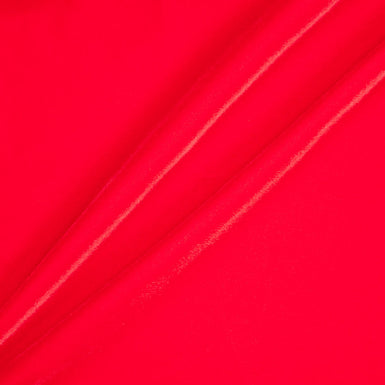 Plain Bright Red Rayon Velvet