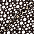 Ivory Irregular Spotted Black Stretch Silk Crêpe