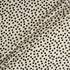 Small Black Spotted Pale Beige Stretch Silk Crêpe