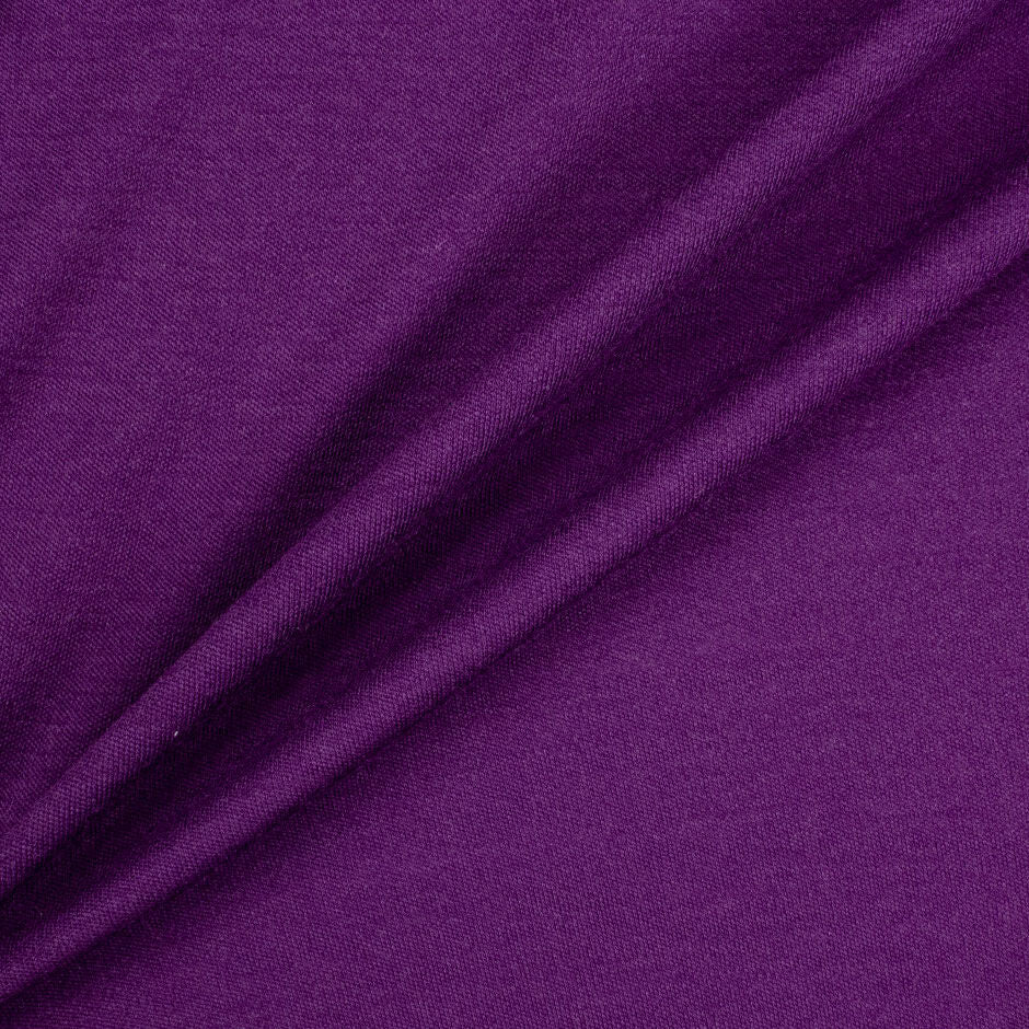 Bright Purple Stretch Wool Jersey