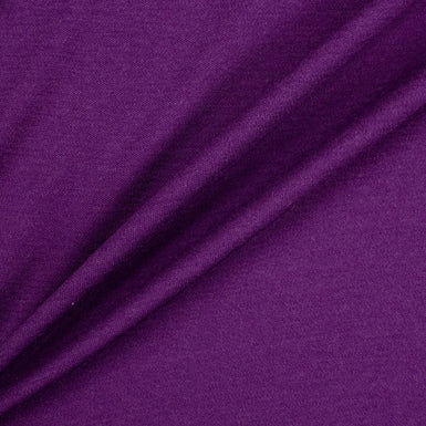 Bright Purple Stretch Wool Jersey