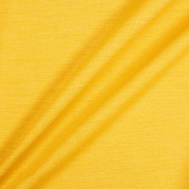 Mustard Yellow Stretch Wool Jersey