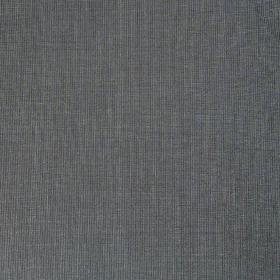 Grey Striped Summer Kid Wool & Mohair Suiting (A 2.75m Piece)