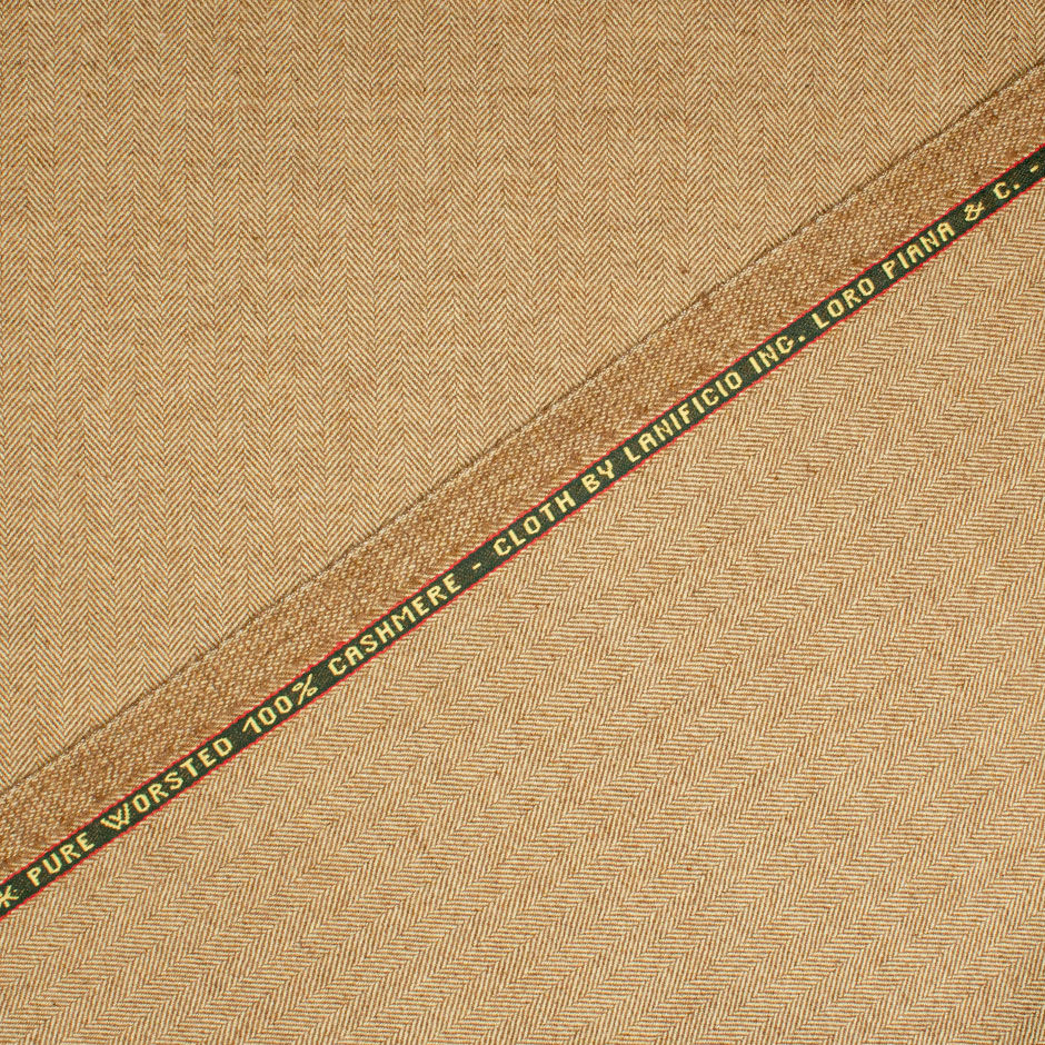 Rich Camel Herringbone 'Cashmere Award' Suiting