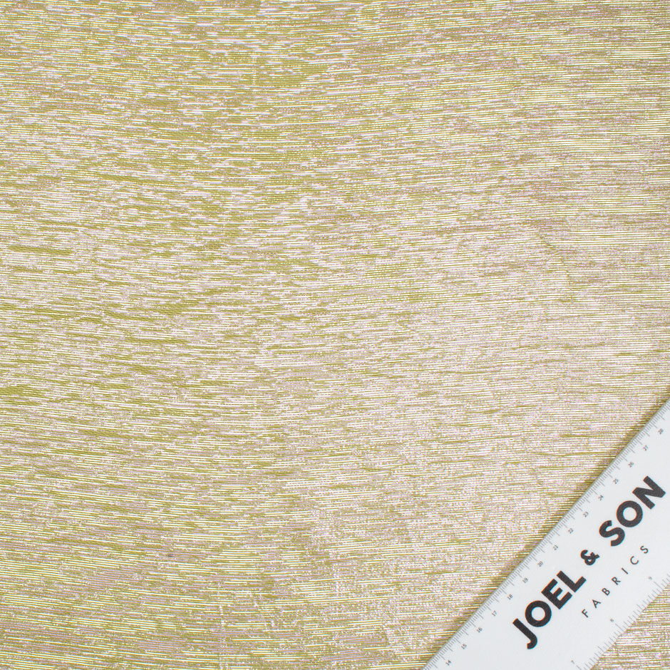 Iridescent Lime Lightweight Metallic Lamé