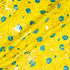 Canary Yellow Floral Printed Laminated Cotton