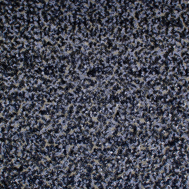 Dark Blue Mini Sequinned Stretch Tulle