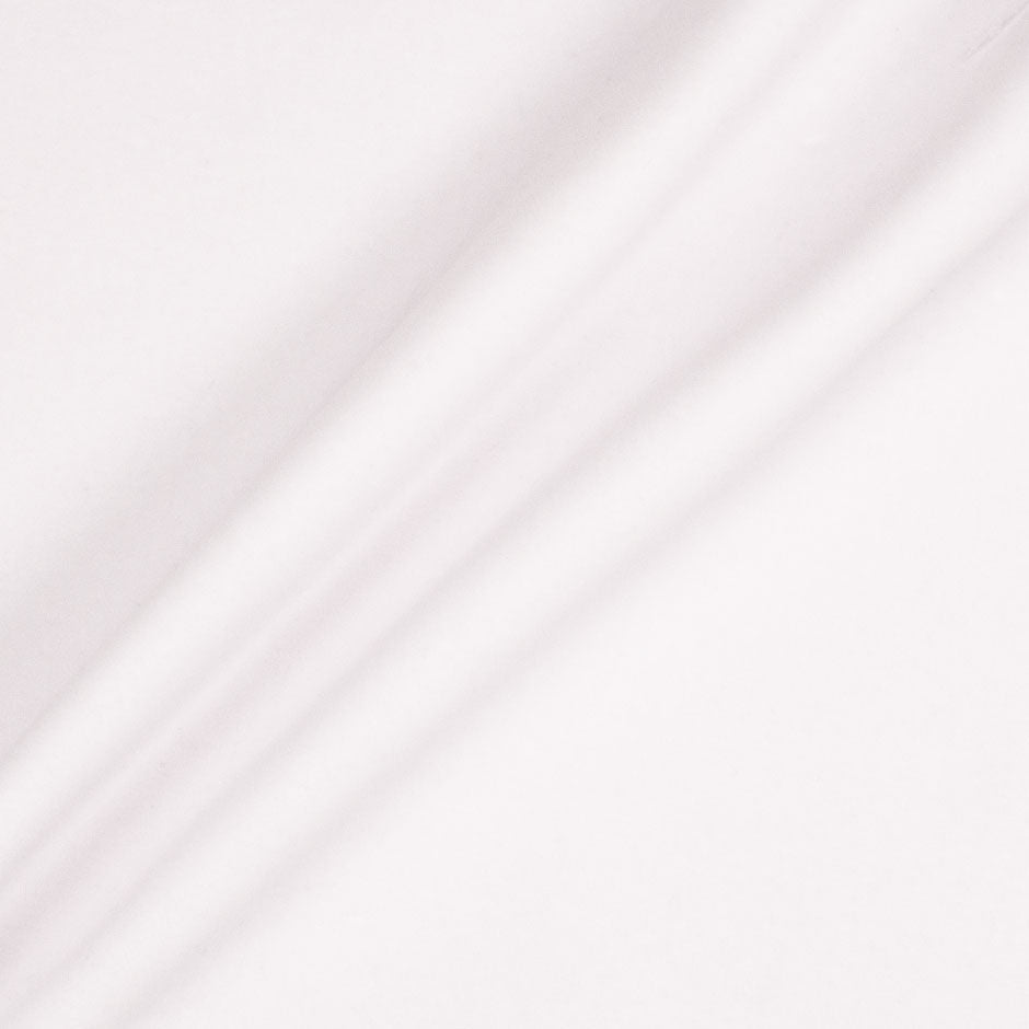 Plain White Cotton Blend Velvet