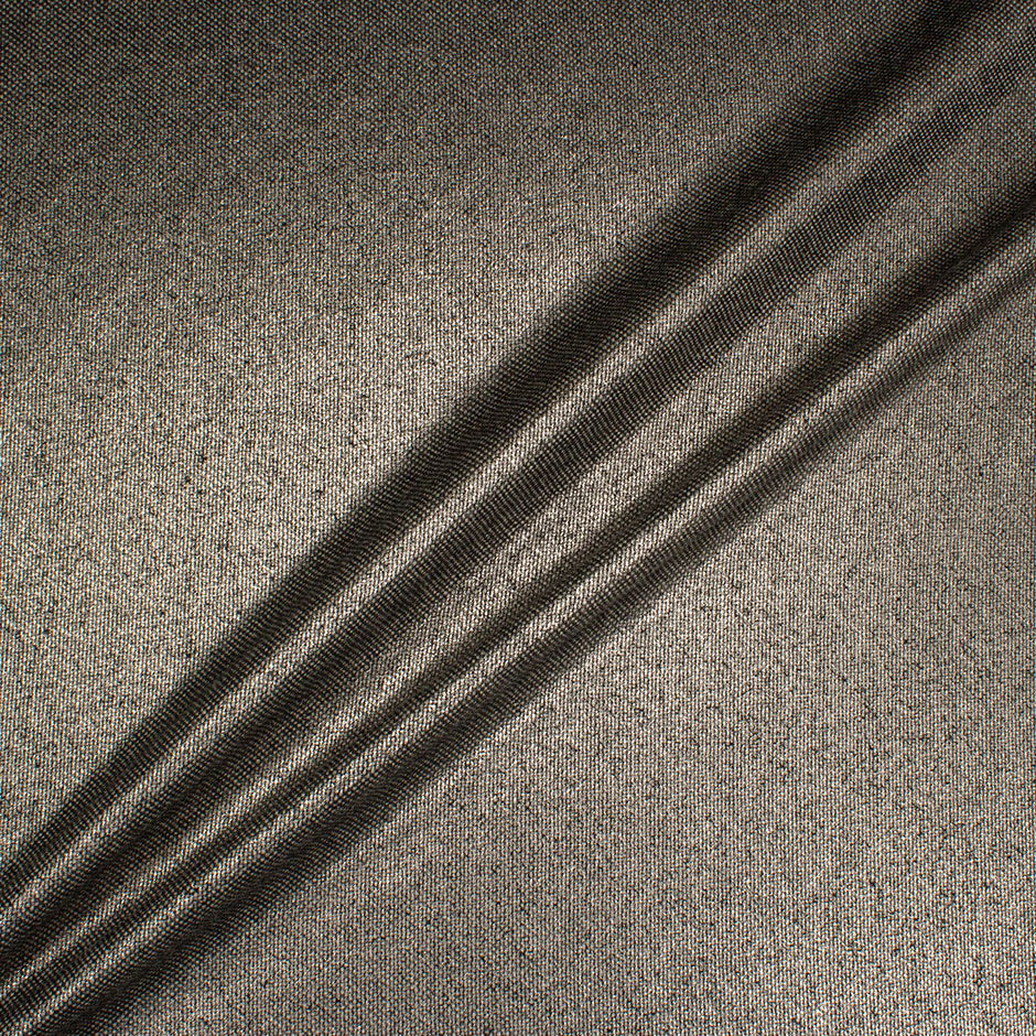 Grey Pure Wool with Gold Laminated