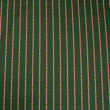 Links Printed Racing Green Luxury Cotton (A 1.75m Piece)