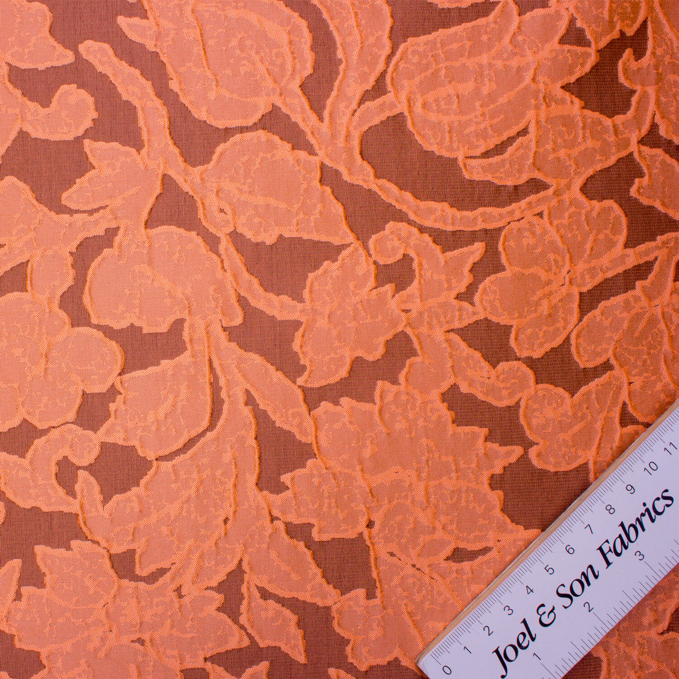 Apricot 'Blush' Floral Brocade