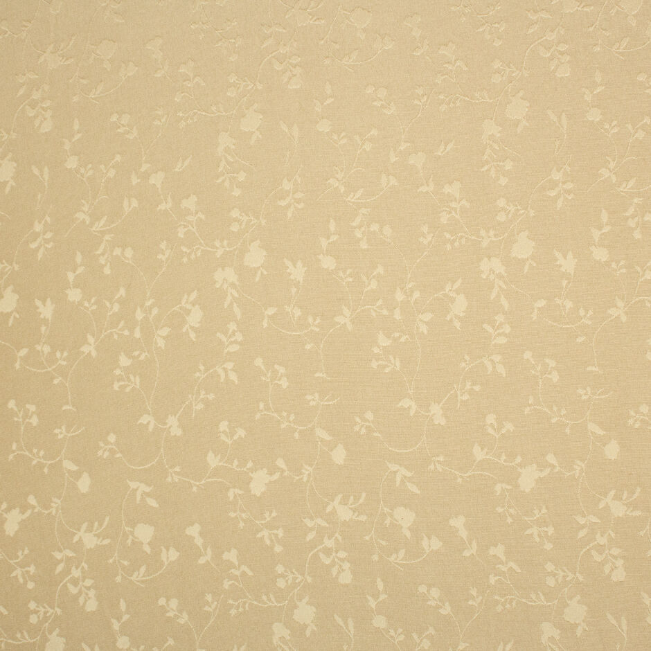 Oyster Cream Floral Jacquard Viscose Crêpe (A 2.35m Piece)