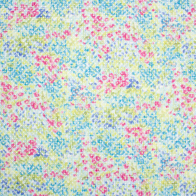 Pastel Floral Printed Embroidered Fabric (A 2.20m Piece)
