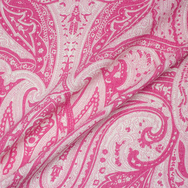 Two-Tone Pink Linen Jacquard