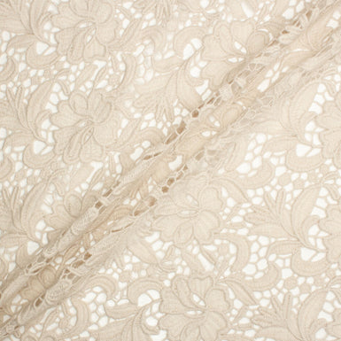 Alabaster Cream Floral Guipure Lace