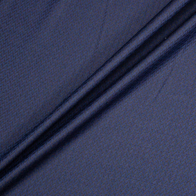 Two-Tone Blue 'Super 150’s' Superfine Zig Zag Jacquard Wool