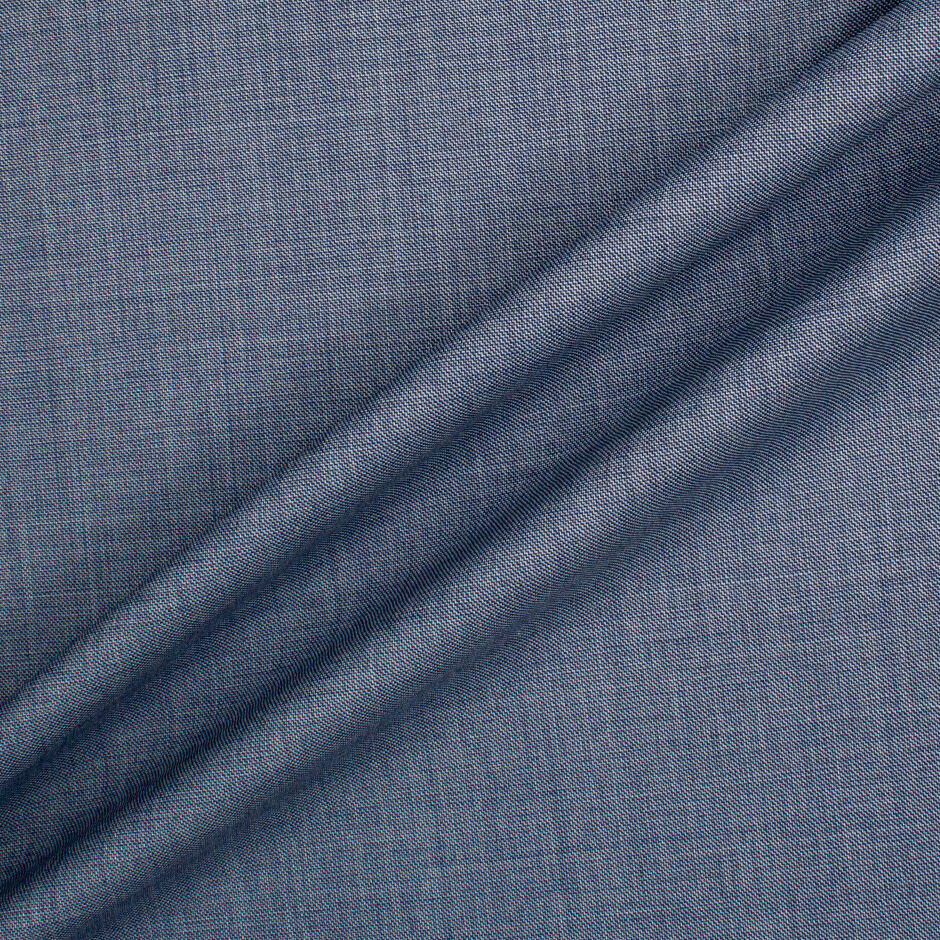 Denim Blue Pure Wool Super 130s Suiting (A 2m Piece)