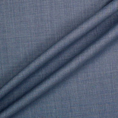 Denim Blue Pure Wool Super 130