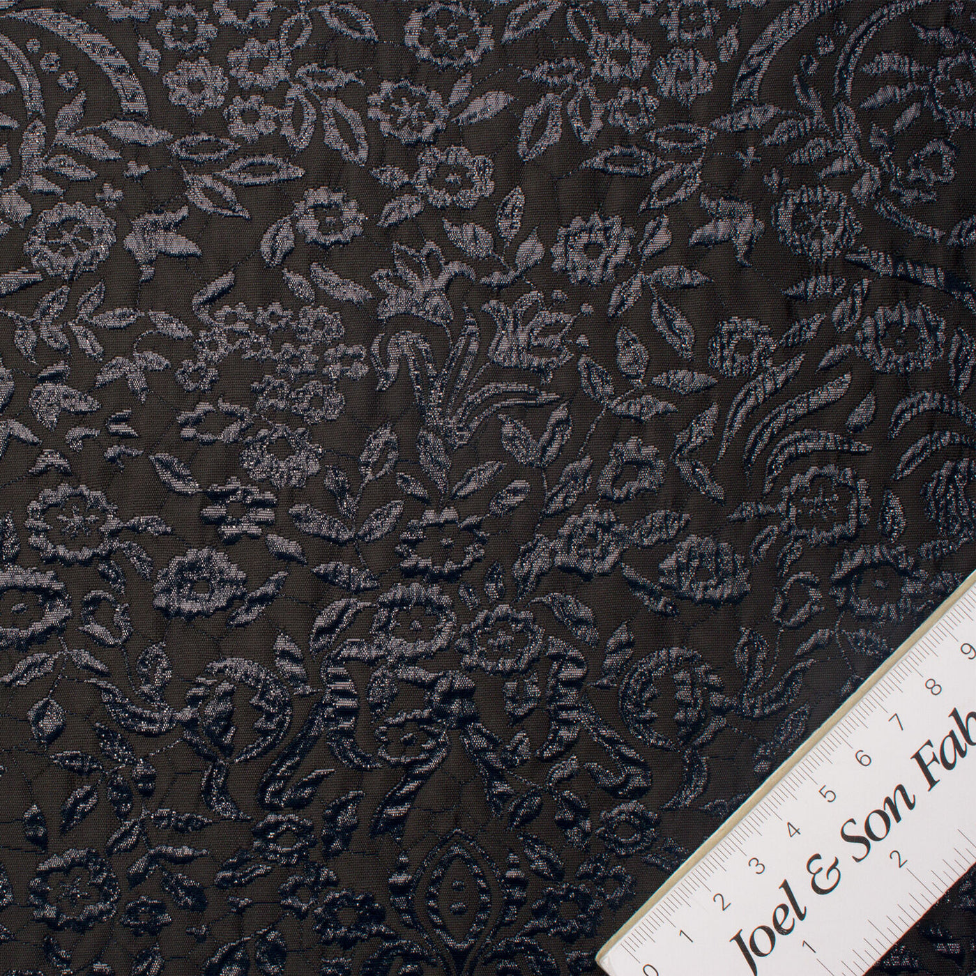 Midnight Blue Lurex Brocade