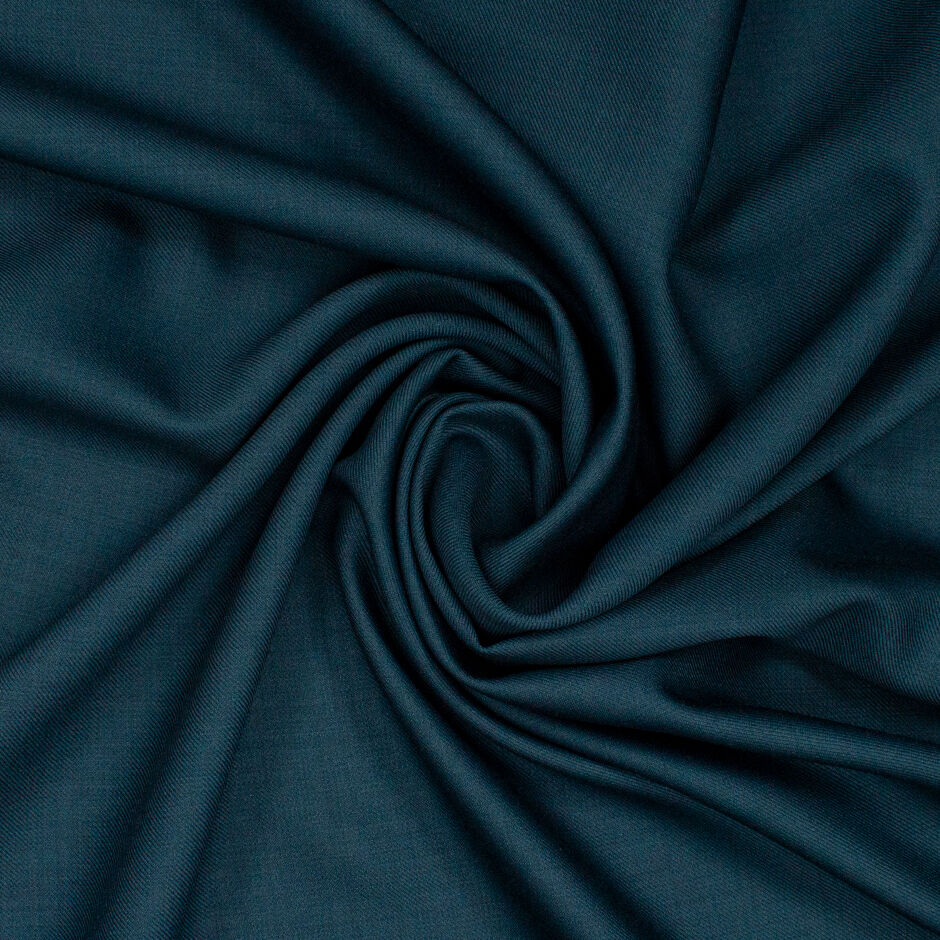 Dark Teal Pure Wool Super 130s Suiting (A 2.15m Piece)