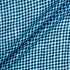 Black & Turquoise Checkered Pure Linen