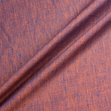 Orange & Royal Blue Two-Tone Handkerchief Linen