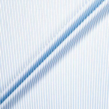 Blue & White Candy Striped Pure Cotton