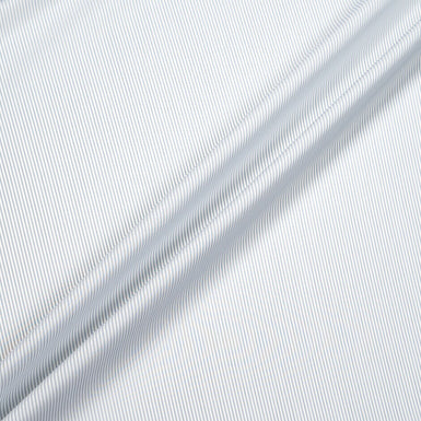 Pale Grey Pinstriped Superfine Pure Cotton