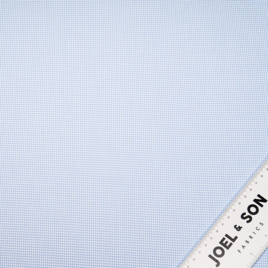 Triangle & Square Jacquard Blue & White Pure Cotton