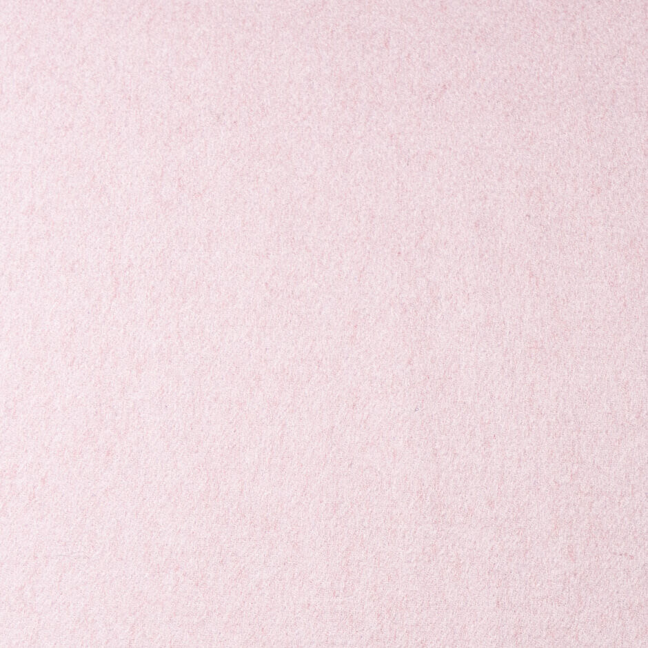 Double-Faced Pale Pink & Cherry Red Pure Cashmere