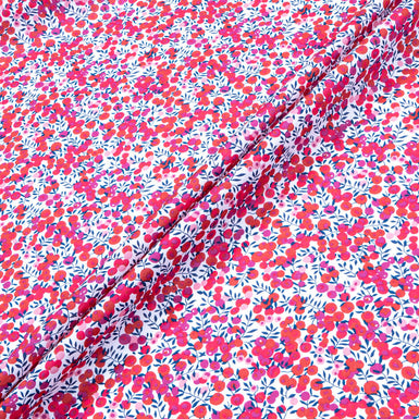 Red & Pink Berry 'Wiltshire' Liberty Cotton Tana Lawn