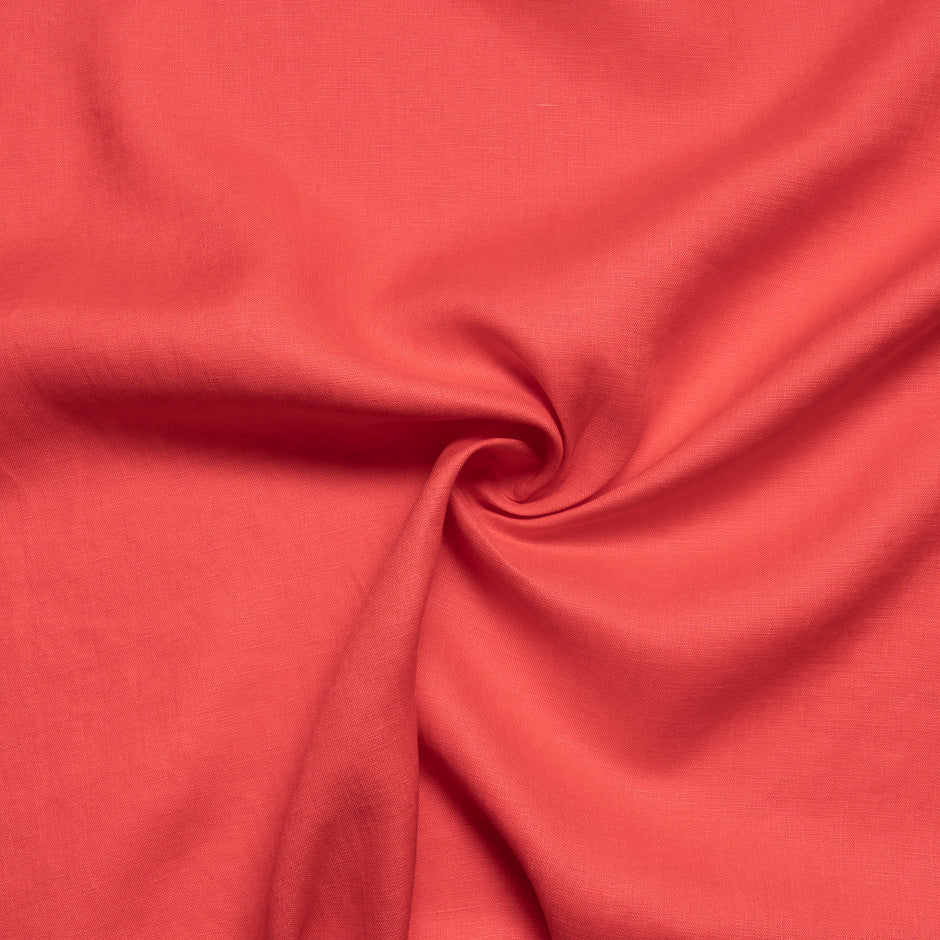 Lighter Weight Rich Red Pain Linen