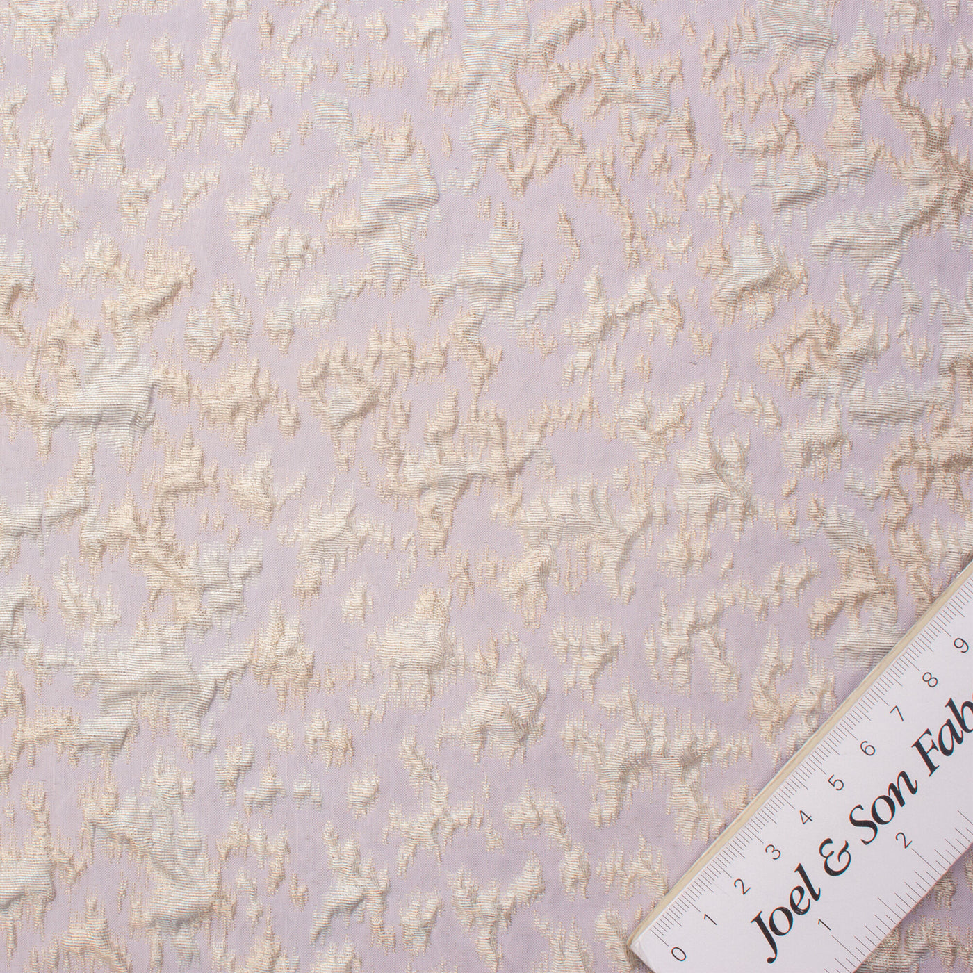 Pastel Lilac and Silver Grey Silk Brocade (A 2.50m Piece)