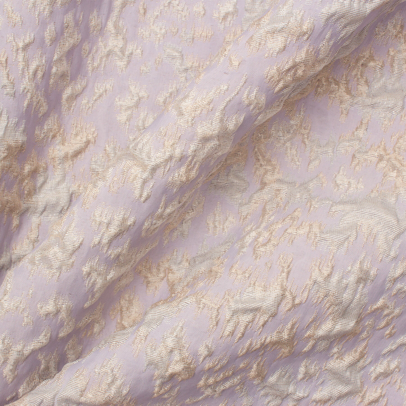 Pastel Lilac and Silver Grey Silk Brocade (A 2.50m Piece)