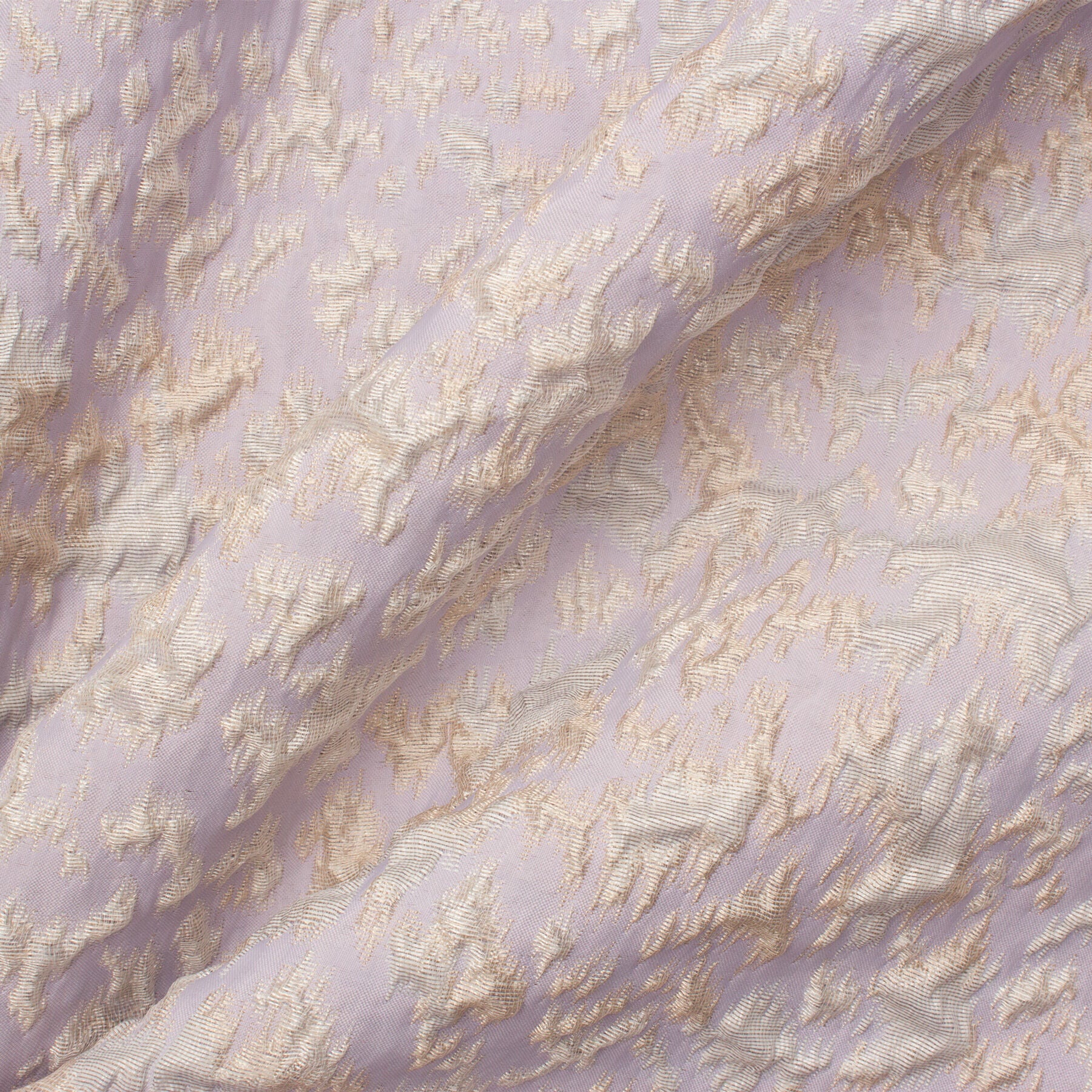 Pastel Lilac and Silver Grey Silk Brocade (A 2.50m Piece)