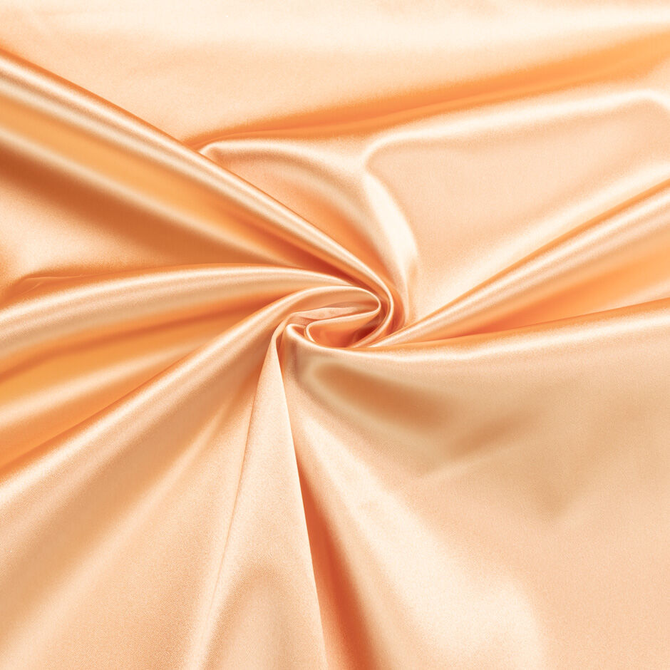 Peach Stretch Satin