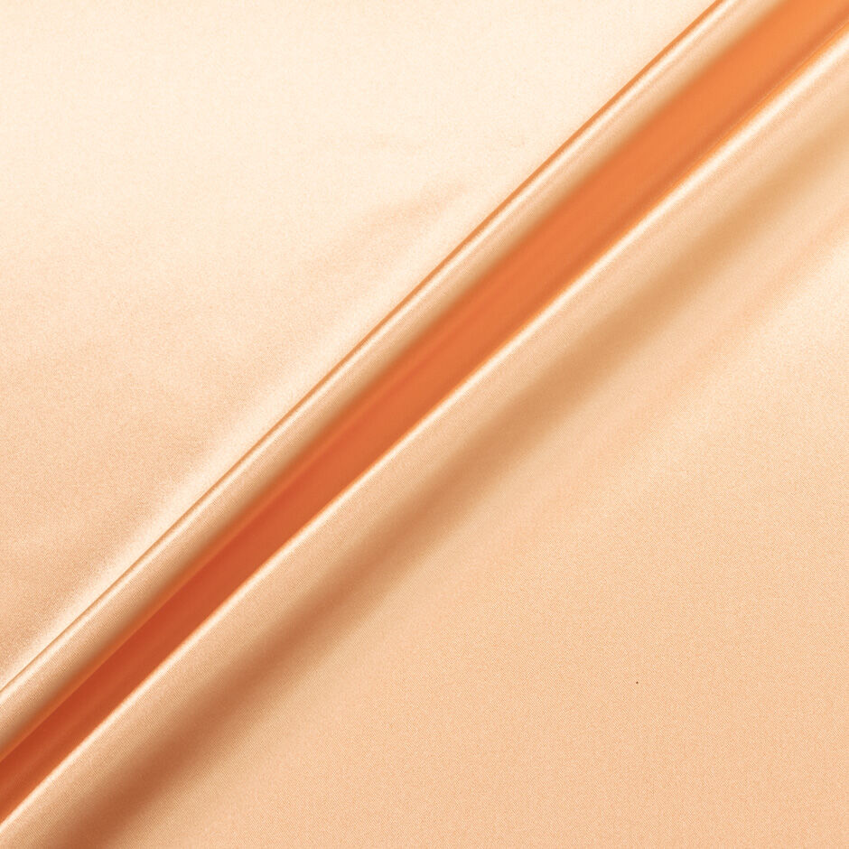 Peach Stretch Satin