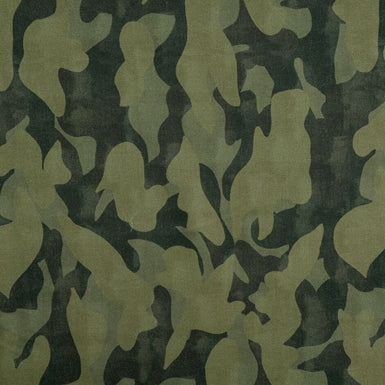 Camouflaged Printed Pure Cotton Denim