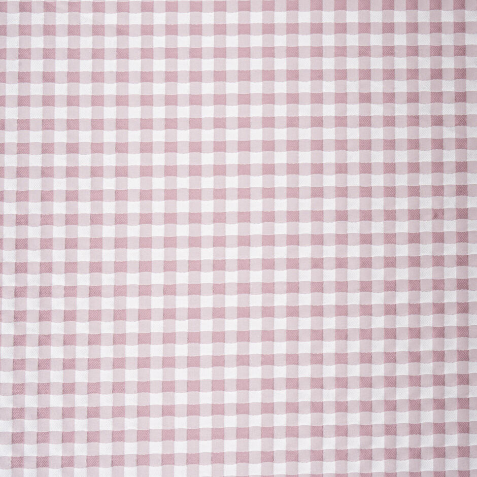 Dusty Lilac & White Gingham Mikado