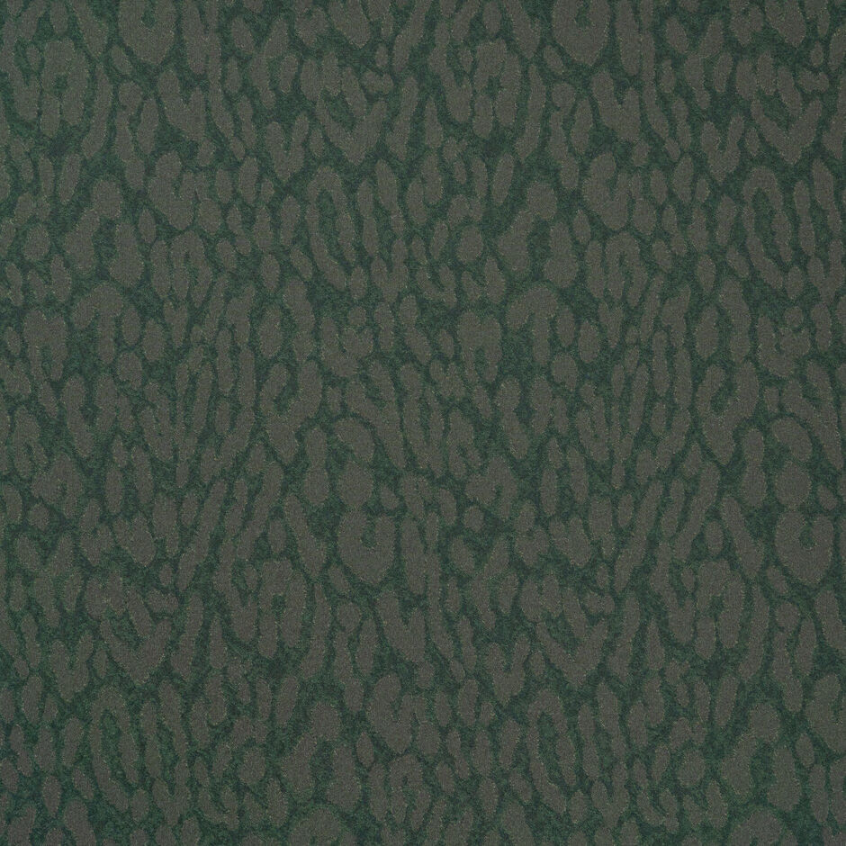 Green Abstract Animal Stretch Brocade