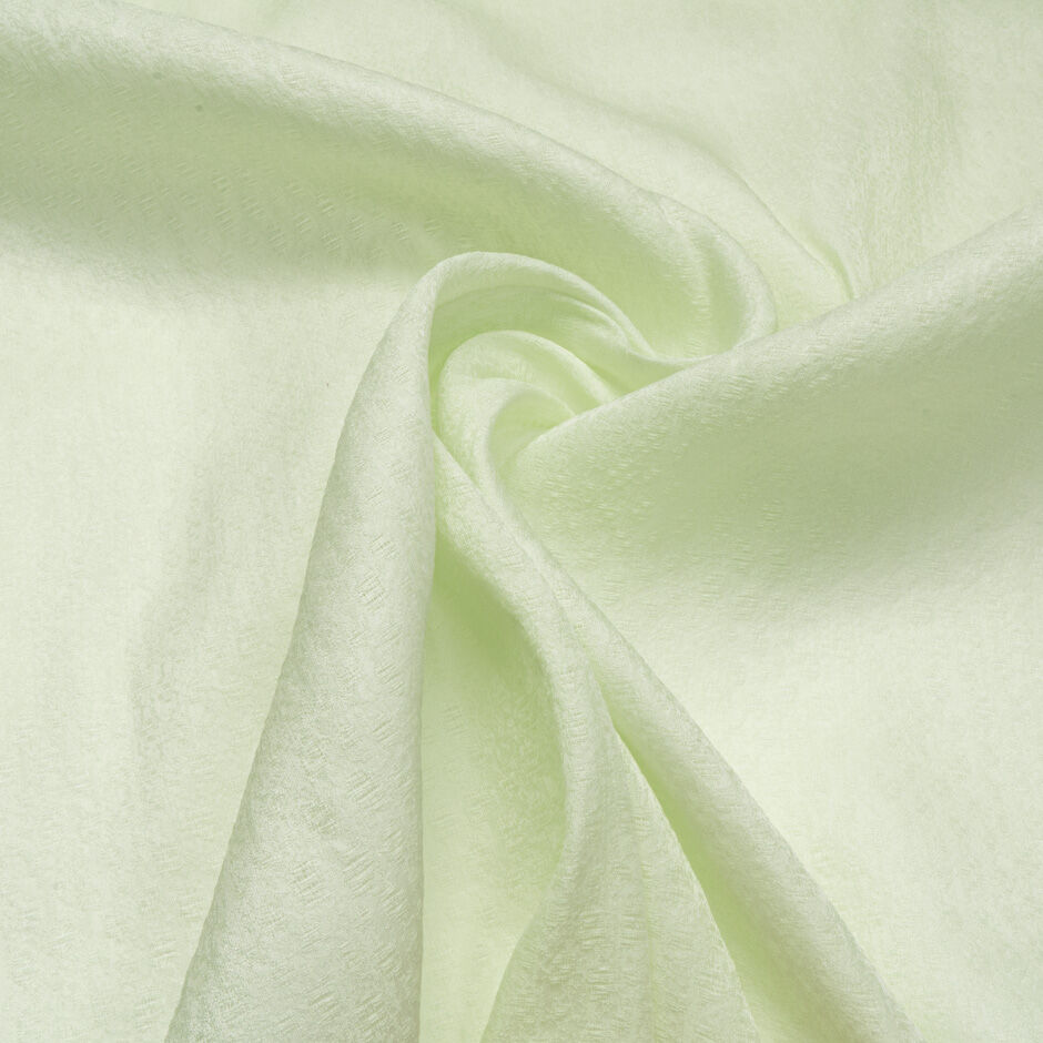 Soft Mint Green Spot Jacquard Organza